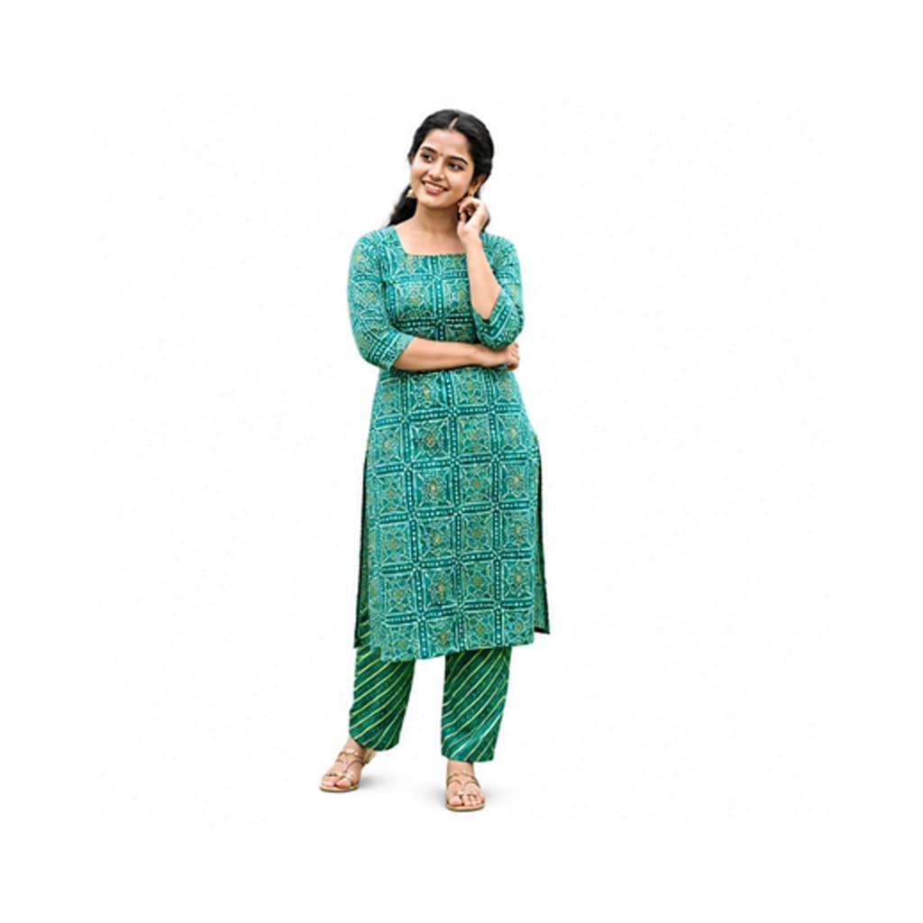 KURTI A-IE(code set) MEHENDI CHARM