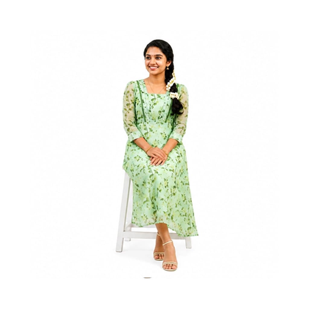 MINTED FLORA KURTI ( WITH LINING A LINE )