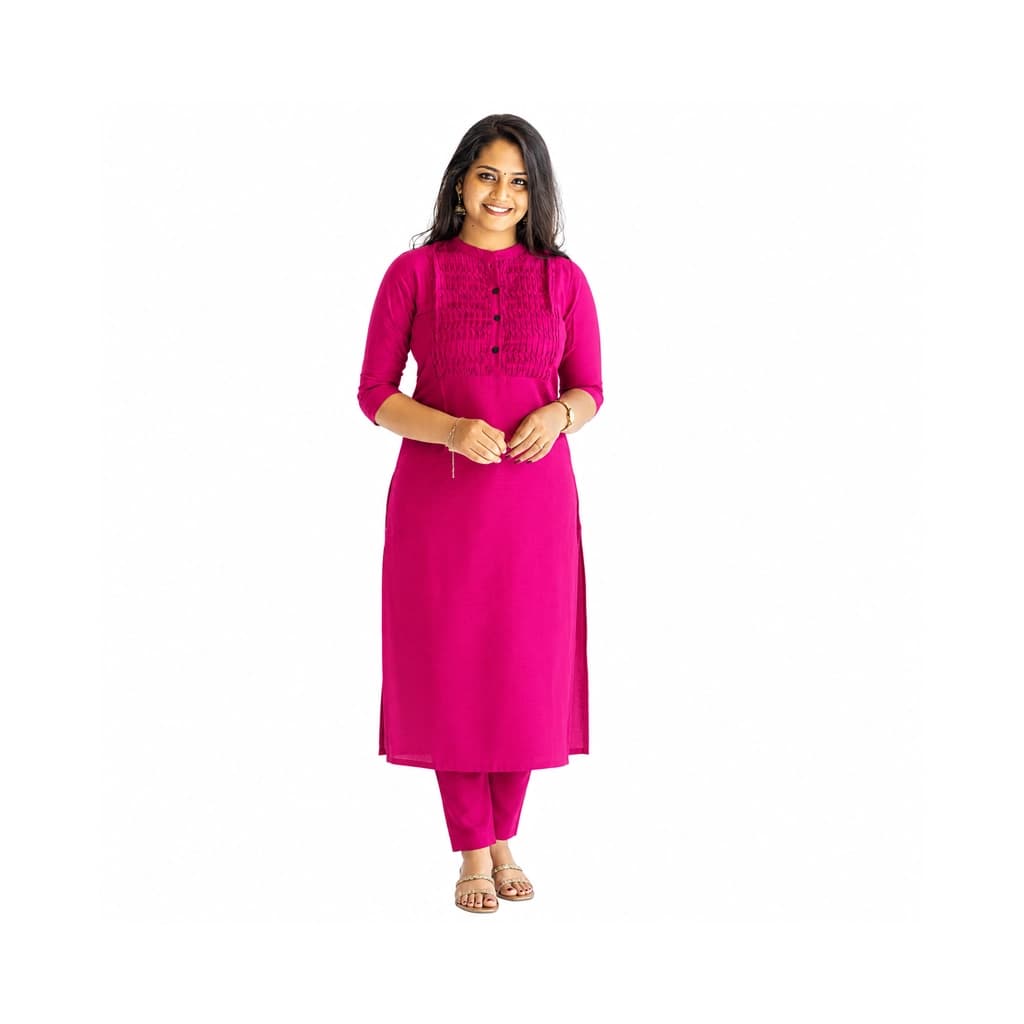 KURTI A-JF(with lining) PINK AURA