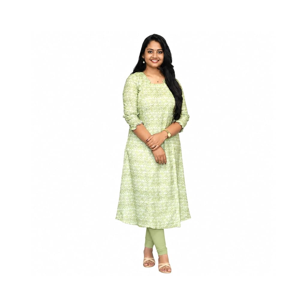 PISTACHIO GREEN KURTI ( WITH LINING )