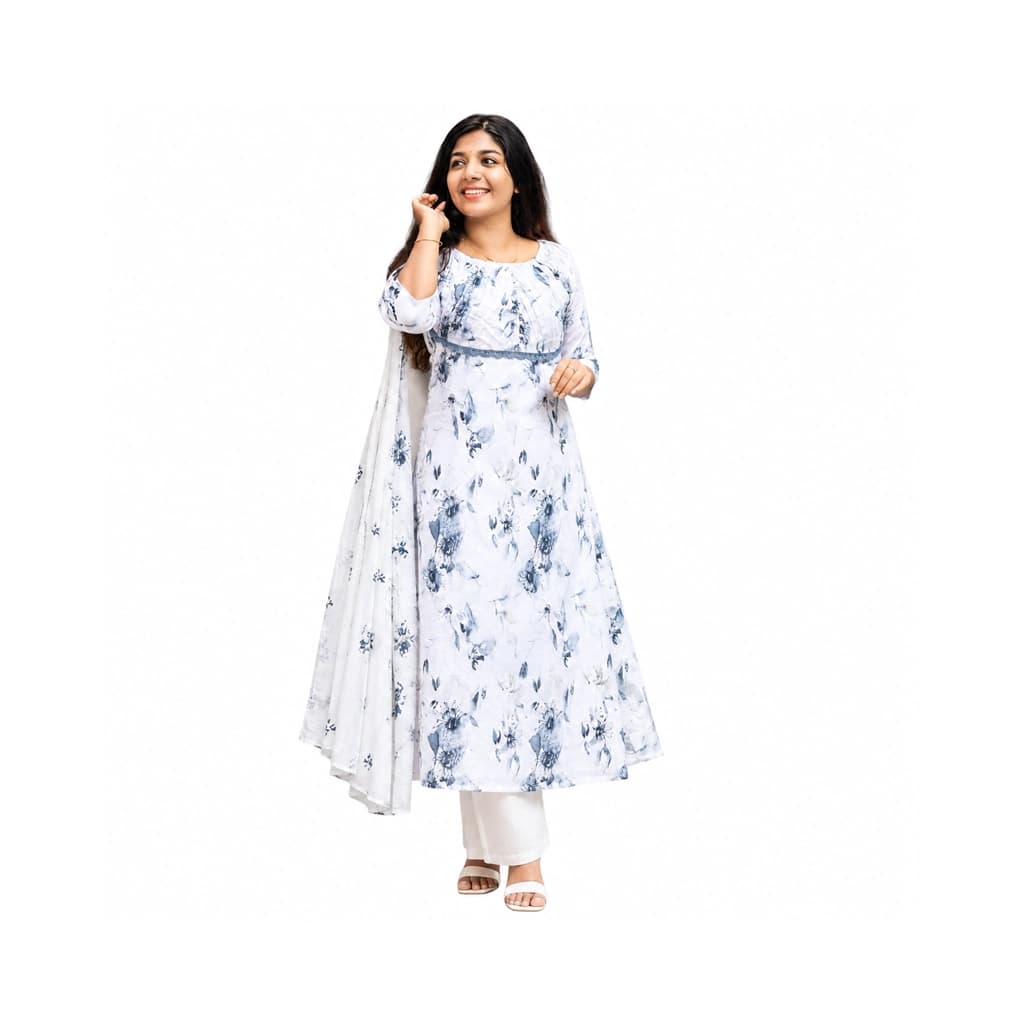 POWDER BLUE KURTHI ( WITH LINING )