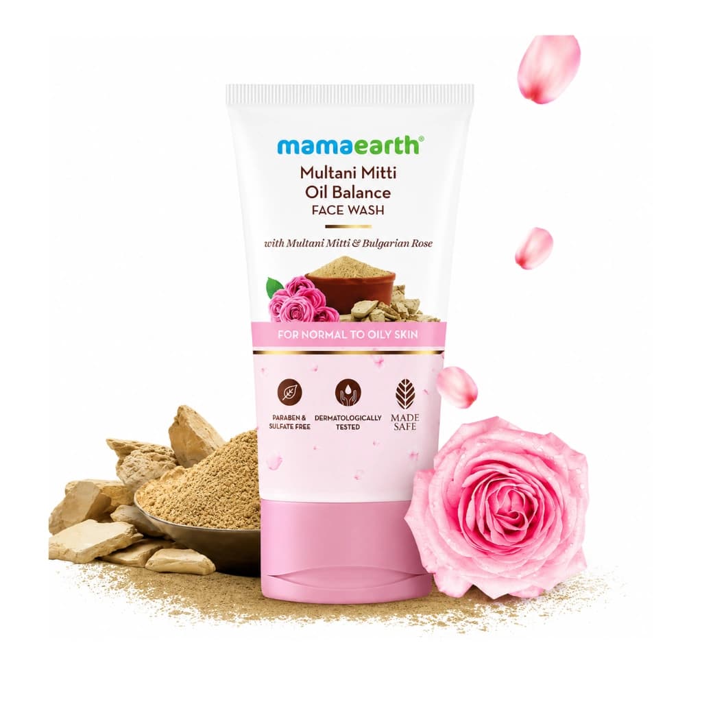 MAMAEARTH MULTANI MITTI OIL BALANCE FACE WASH 50ML