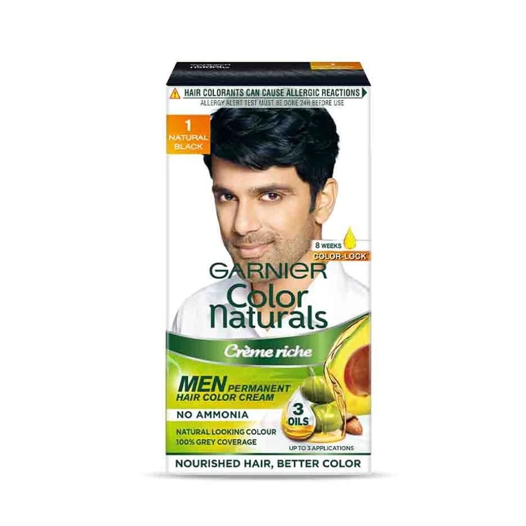GARNIER COLOR NATURALS CREME RICH NO AMMONIA MEN PERMANENT HAIR COLOR CREAM