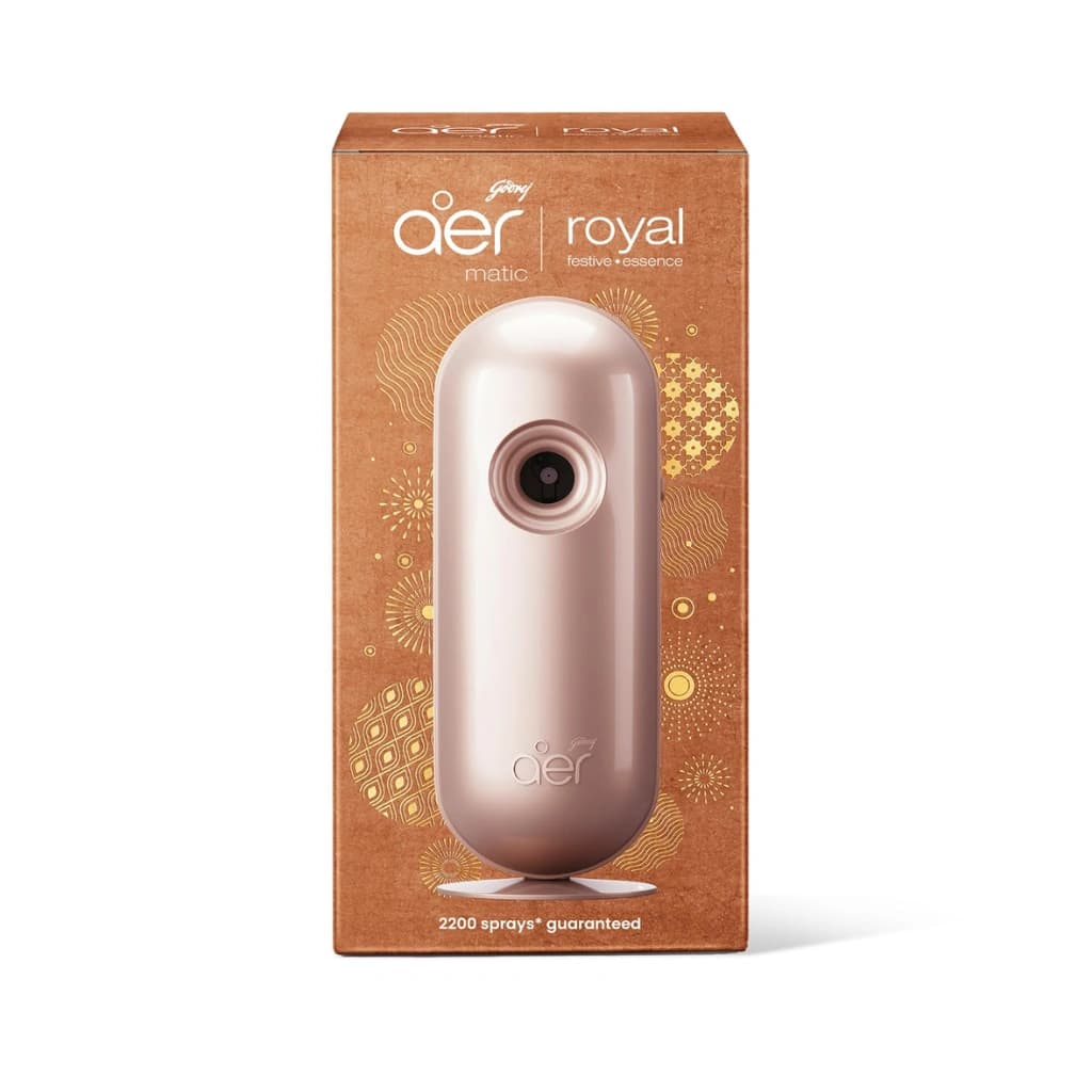 GODREJ AER MATIC ROOM FRESHENER ROYAL FESTIVE ESSENCE 210 ML