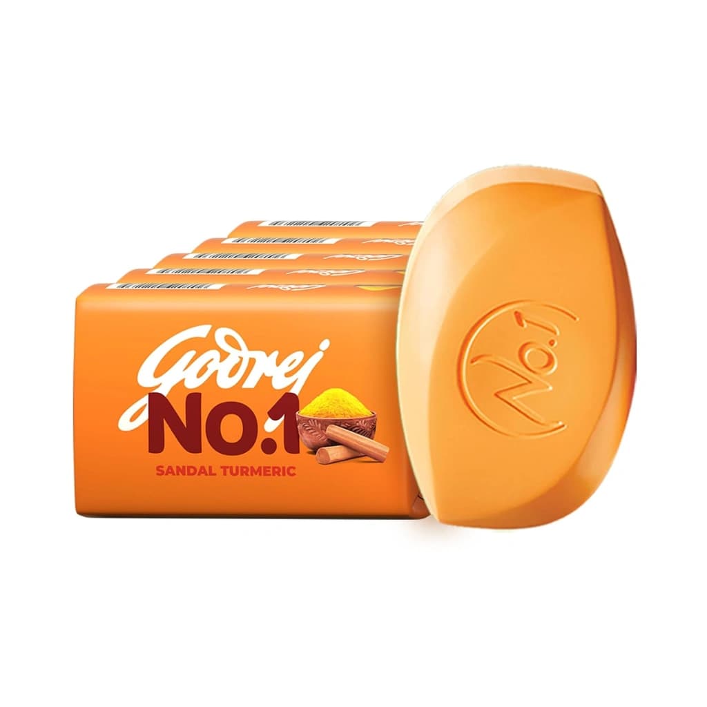GODREJ NO 1 SANDAL TURMERIC SOAP 4+1