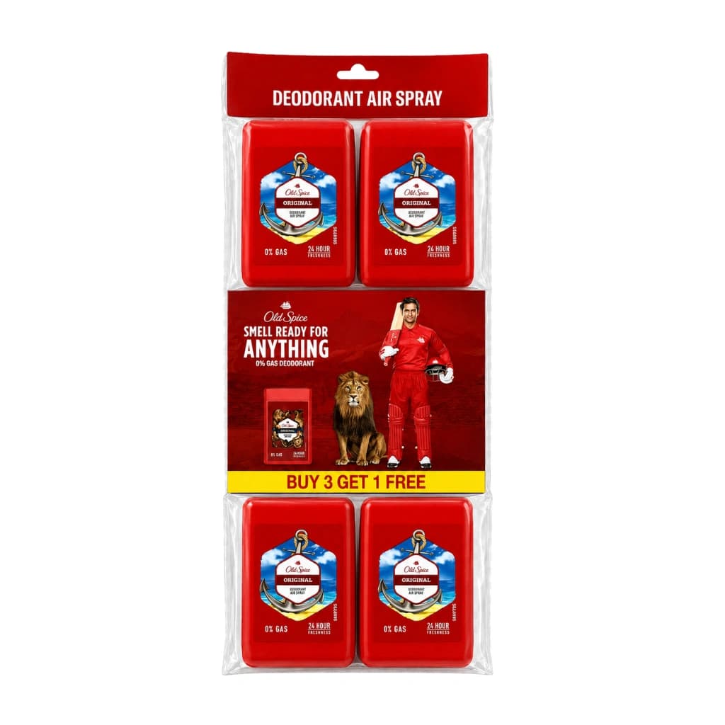 OLD SPICE POCKET ORIGINAL DEODORANT BODY SPRAY BUY 3 GET 1 FREE