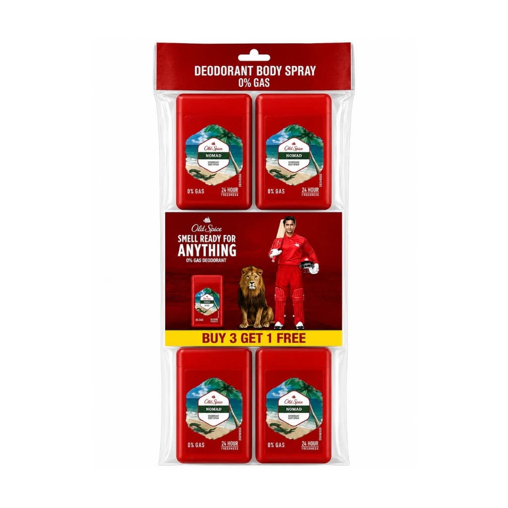 OLD SPICE POCKET NOAMD DEODORANT BODY SPRAY BUY 3 GET 1 FREE