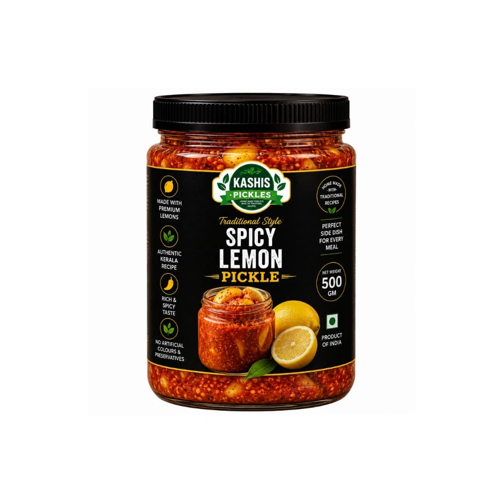 KASHIS SPICY LEMON PICKLE  500 GM