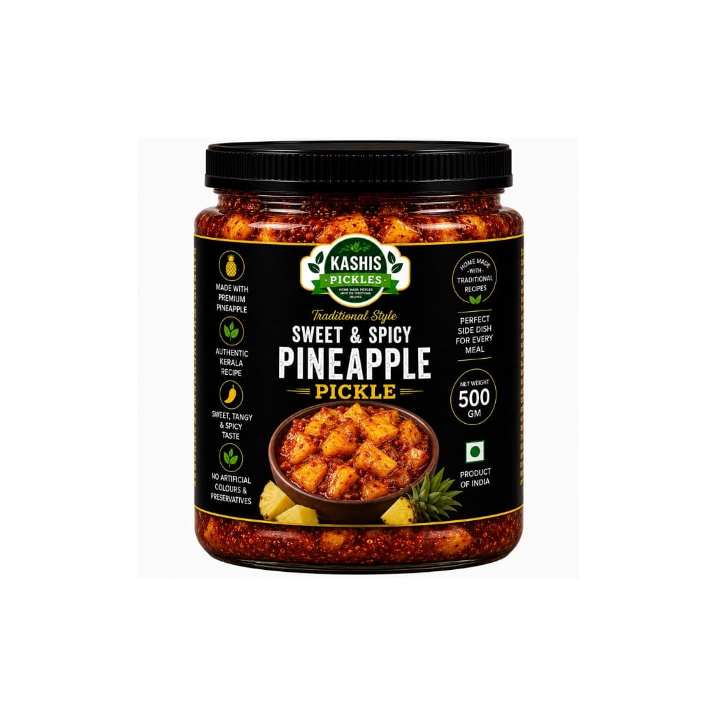 KASHIS SWEET AND SPICY PINEAPPLE PICKLE  500 GM