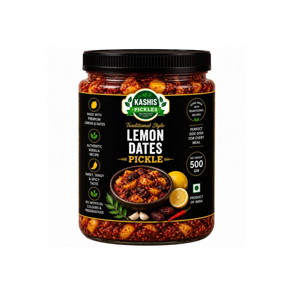 KASHIS LEMON DATES PICKLE  500 GM