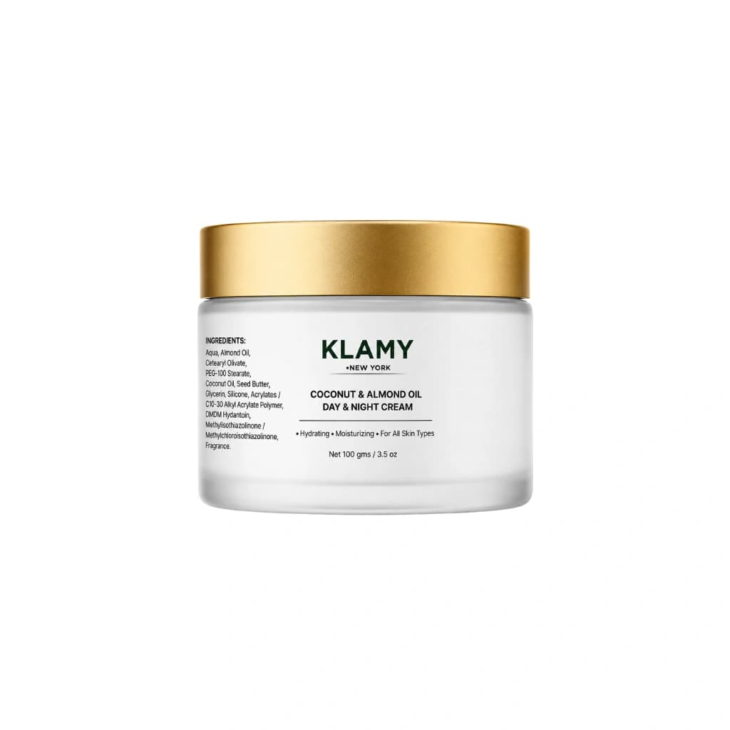 KLAMY COCONUT AND ALMOND OIL DAY AND NIGHT CREAM 100 GM