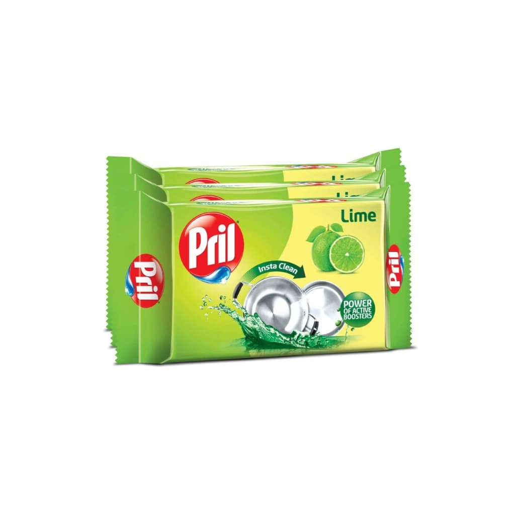 PRIL DISHWASH BAR LIME 400 GM X 3