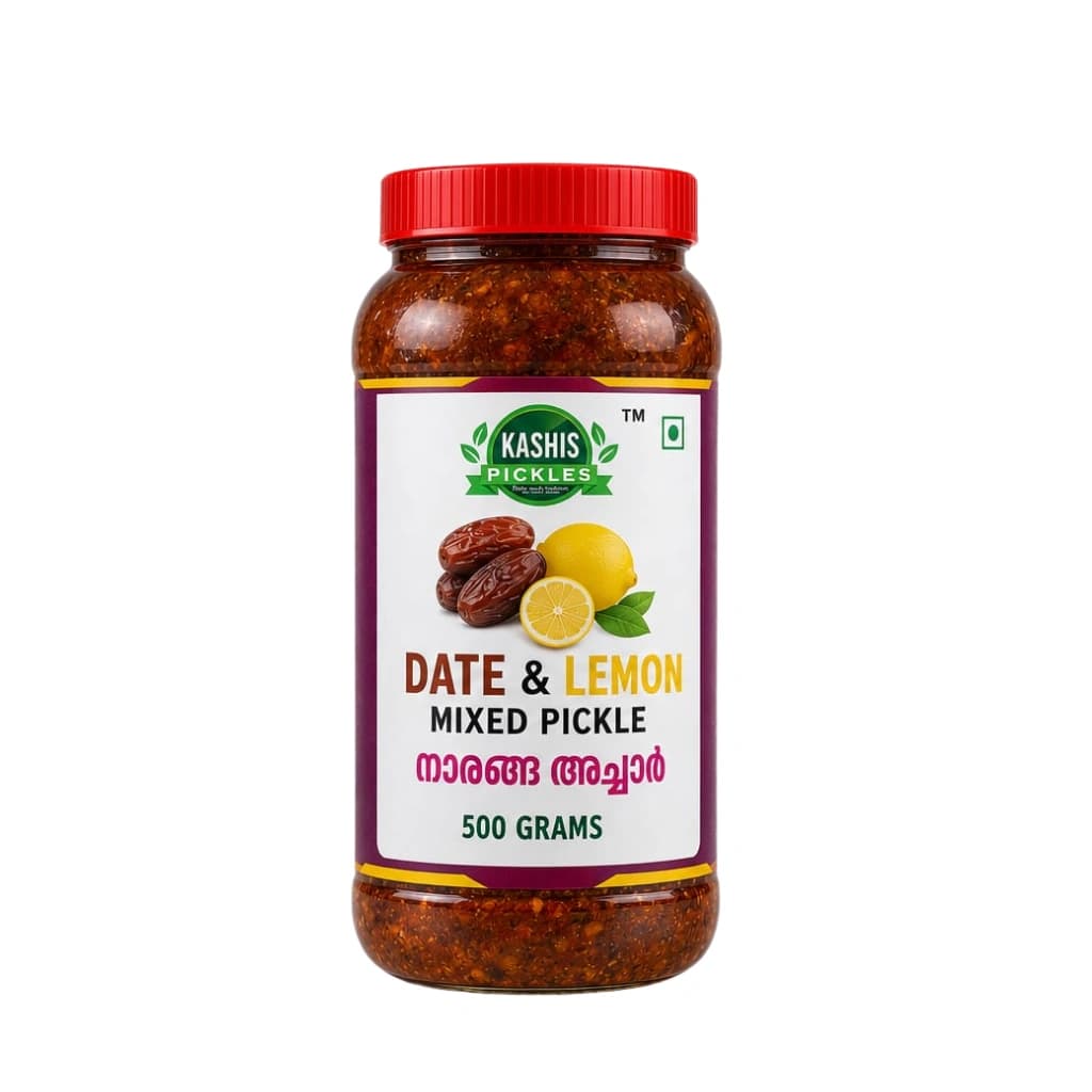 KASHIS DATES & LEMON MIXED PICKLE 500 GM