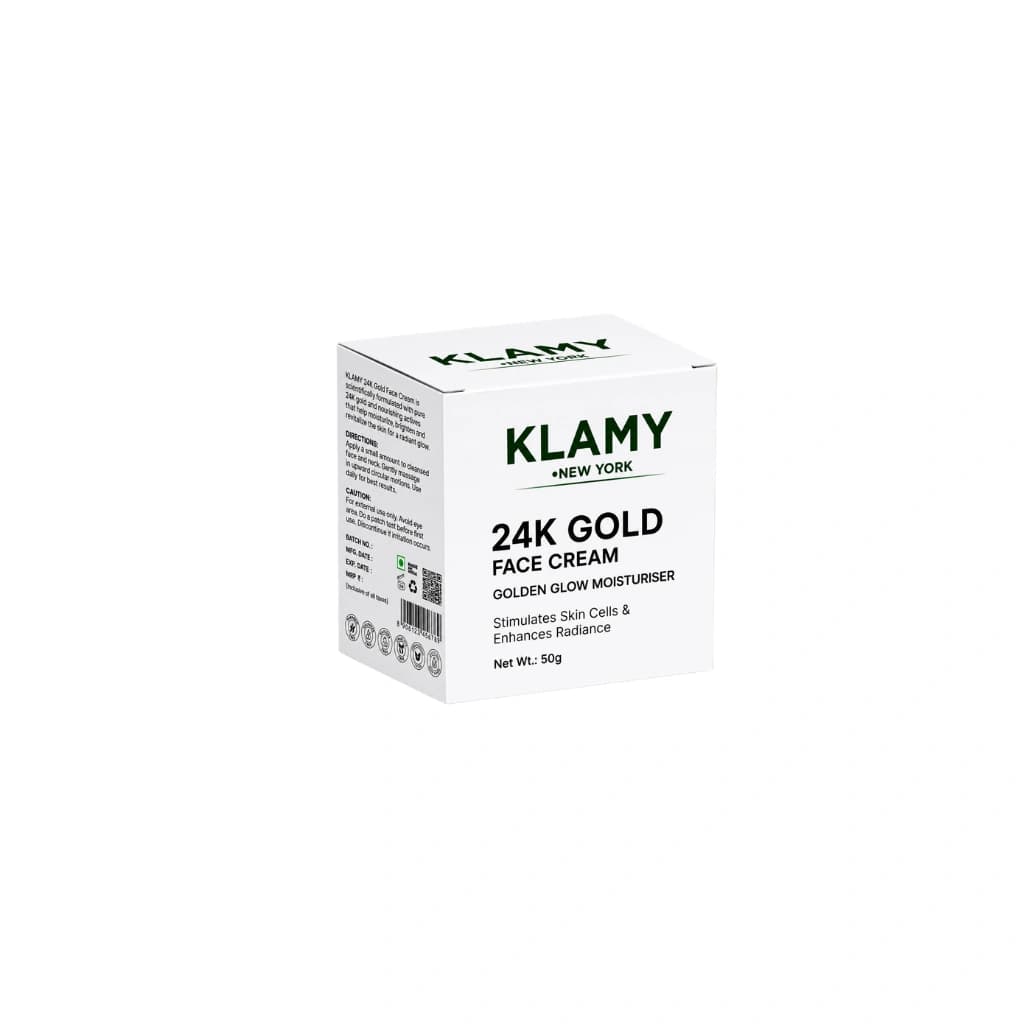 KLAMY 24K GOLD FACE CREAM GOLDEN GLOW MOISTURISER 50 GM