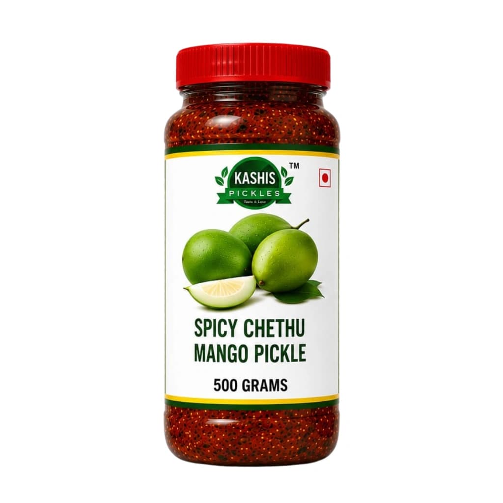KASHIS SPICY CHETHU MANGO PICKLE 500 GM