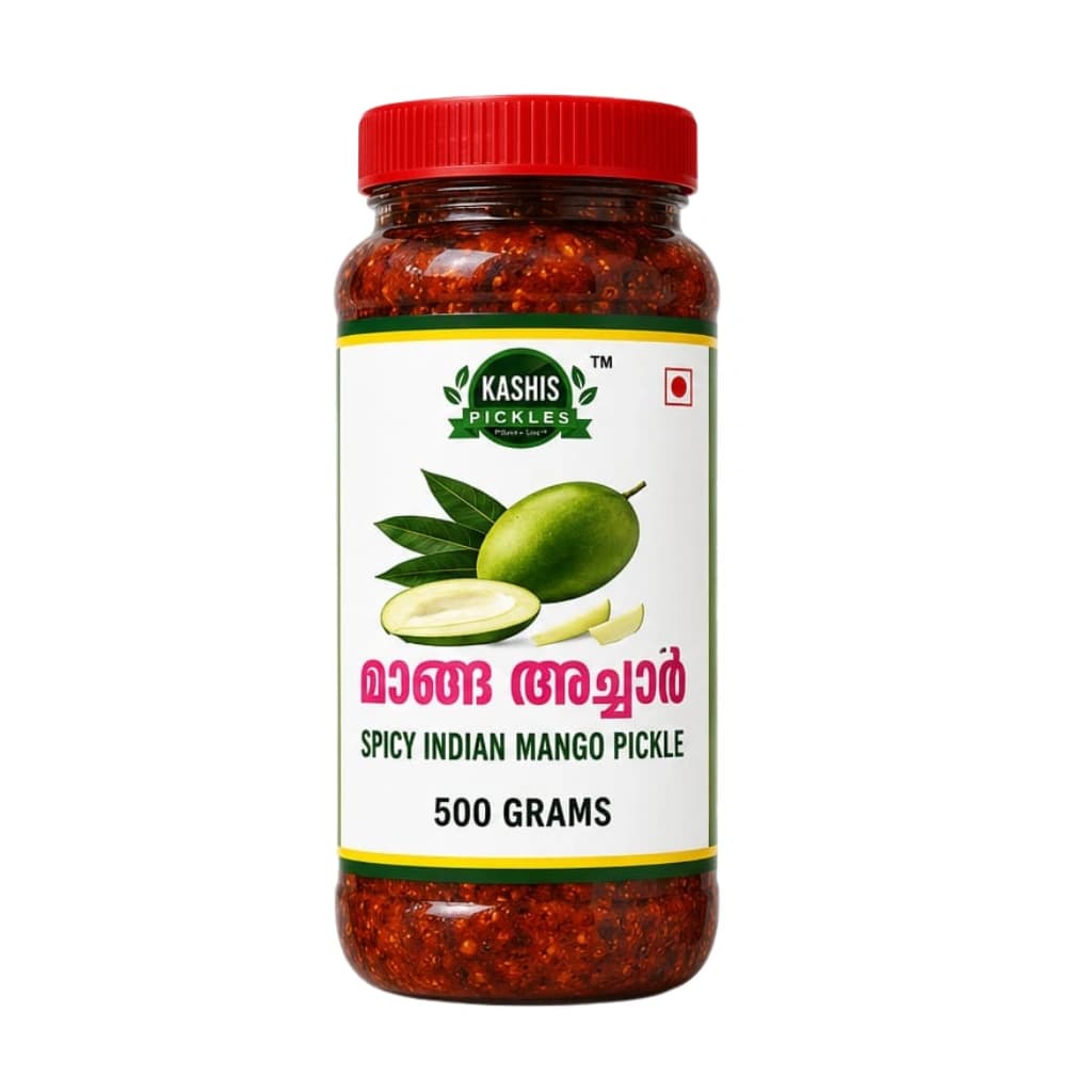 KASHIS SPICY INDIAN MANGO PICKLE 500 GM