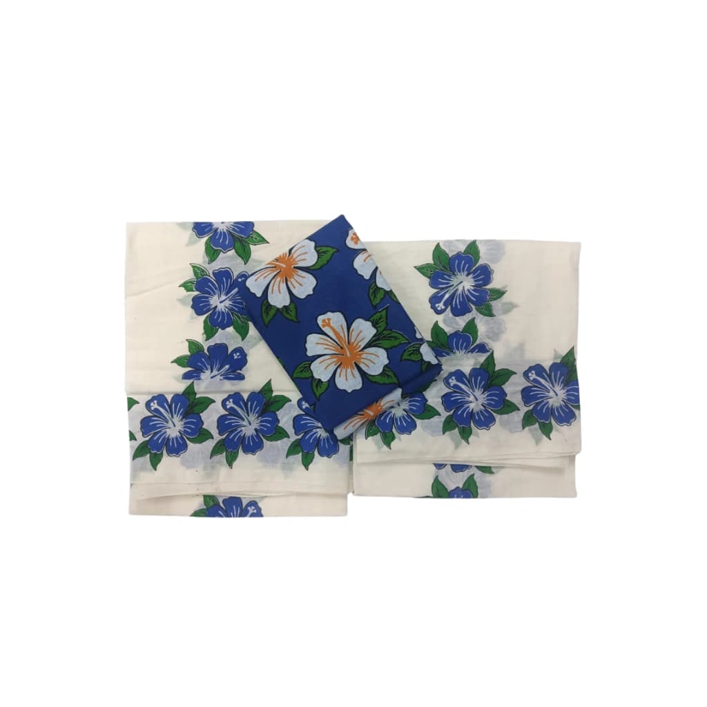 MAYURA HIBISCUS SETTUMUND WITH COTTON BLOUSE