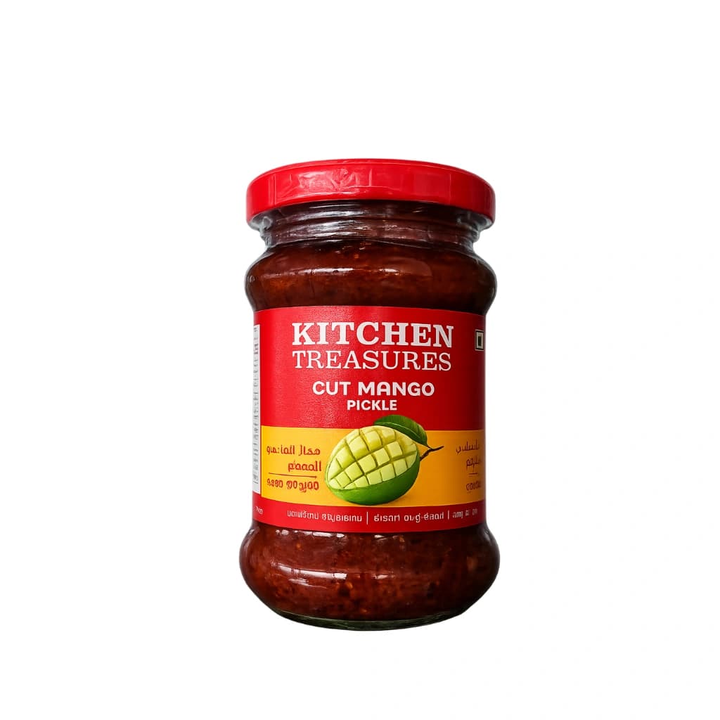 KITCHEN TREASURES CUT MANGO PICKLE BOTTLE 150G