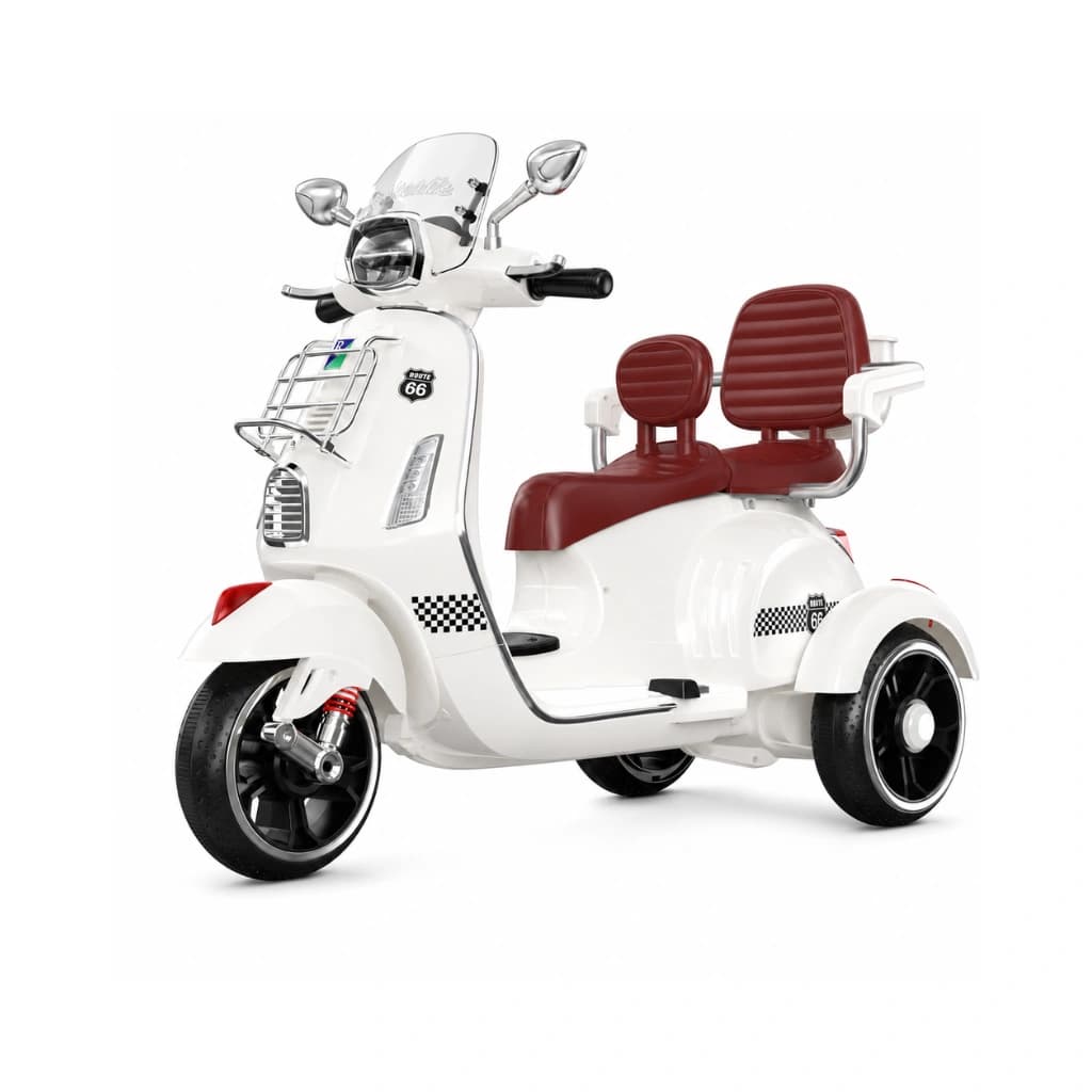  Vespa - Double Seater Scooter For Kids 4 to 7 Yrs