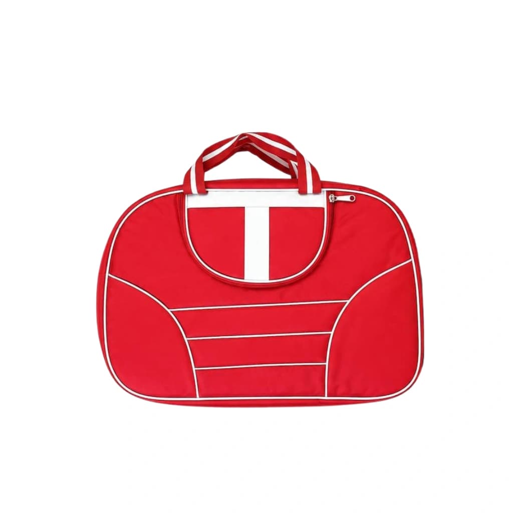 SPLASH CRIMSON RED AND WHITE VOYAGER DUFFEL BAG
