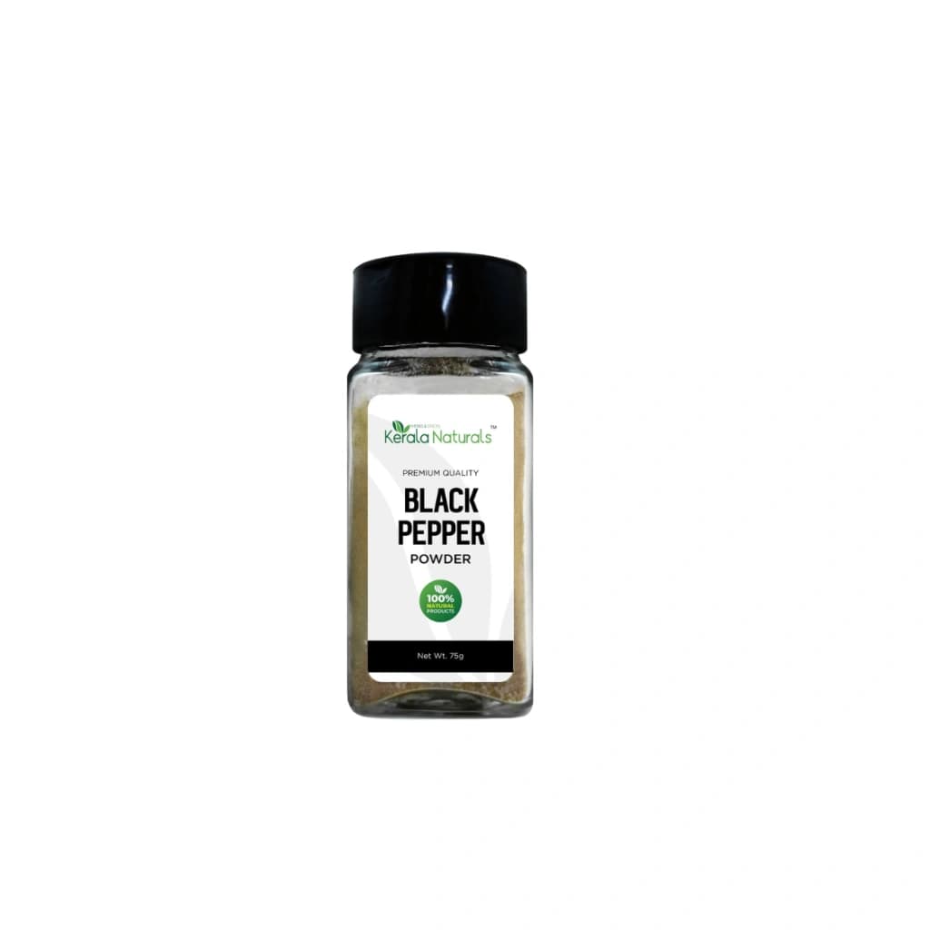 KERALA NATURALS BLACK PEPPER POWDER 75 GM BOTTLE