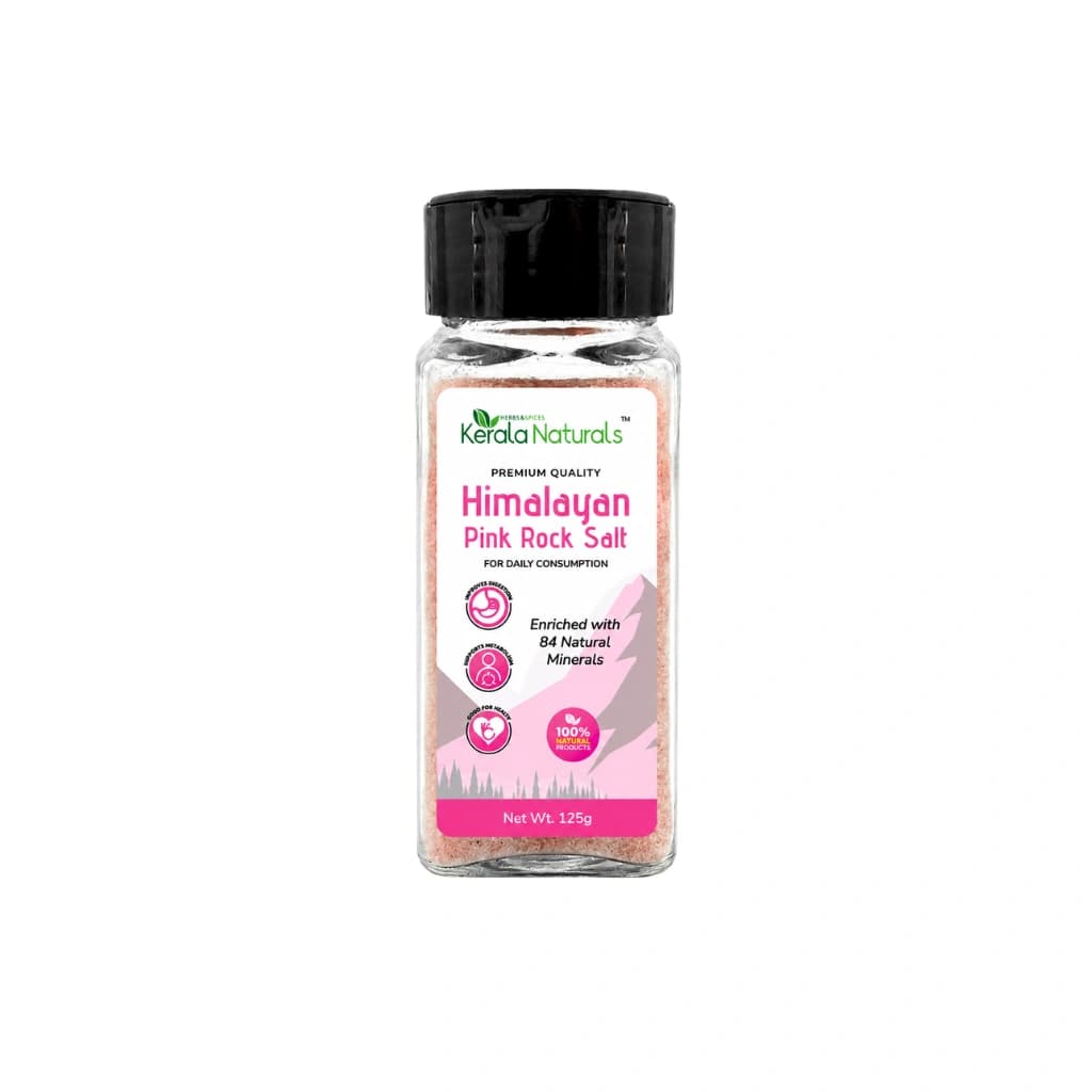 KERALA NATURALS HIMALAYAN PINK ROCK SALT 125 GM