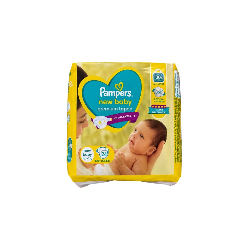 PAMPERS NEWBABY PREMIUM TAPED ADJUSTABLE FIT UPTO 5KG
