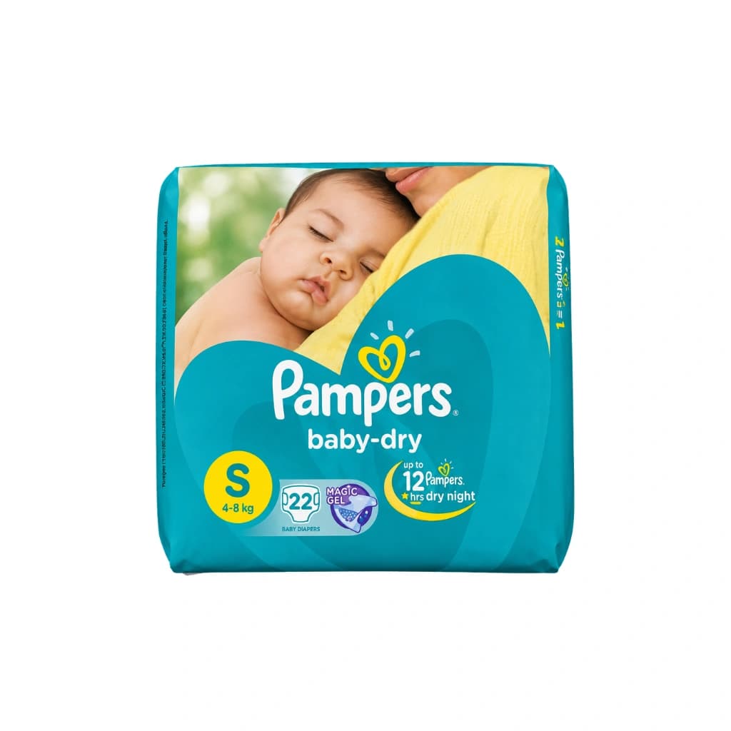 PAMPERS BABY-DRY SMALL 3-8KG