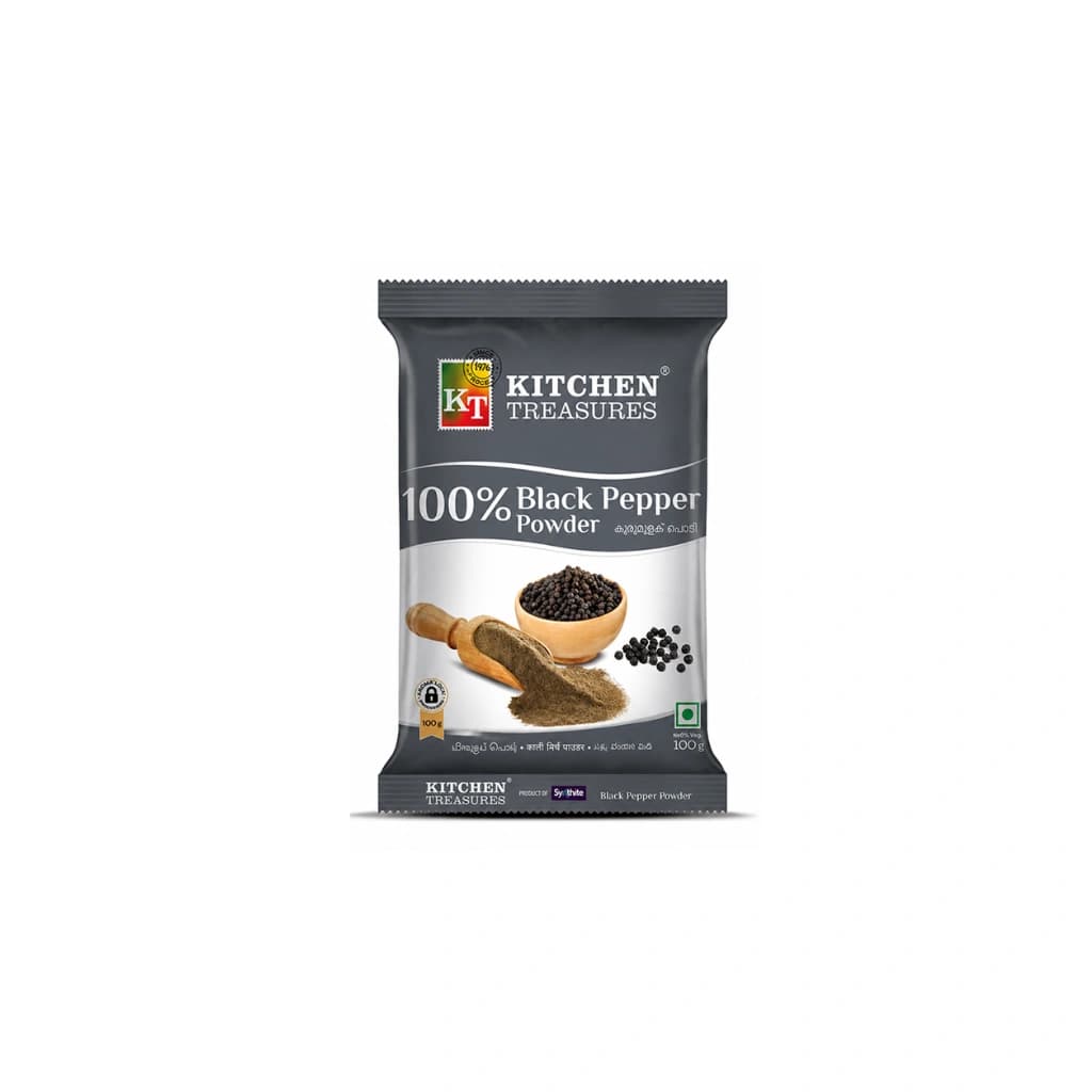 KITCHEN TREASURES BLACK PEPPER POWDER 100 GM