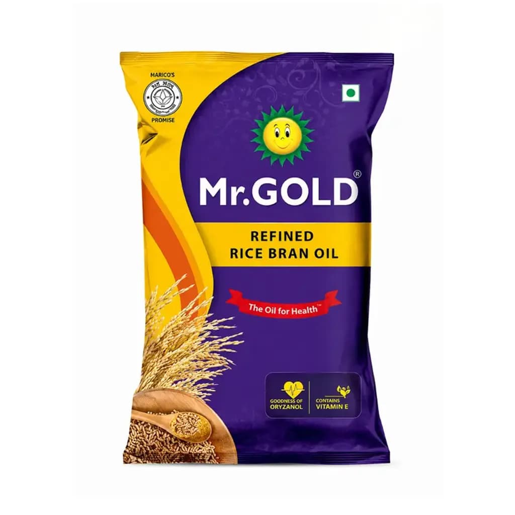 MR. GOLD REFINED RICE BRAN OIL POUCH 1L