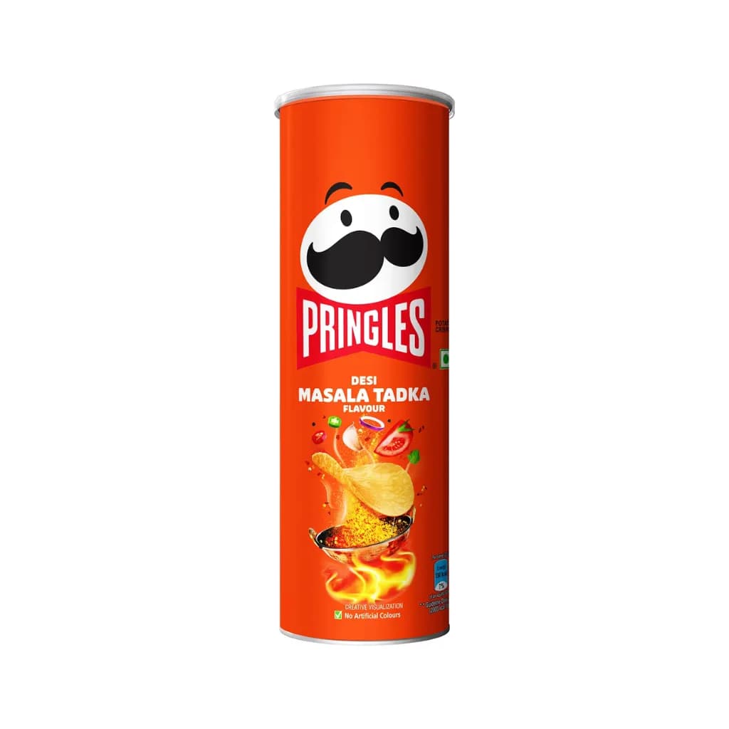 PRINGLES DESI MASALA TADKA POTATO CHIPS 102GM