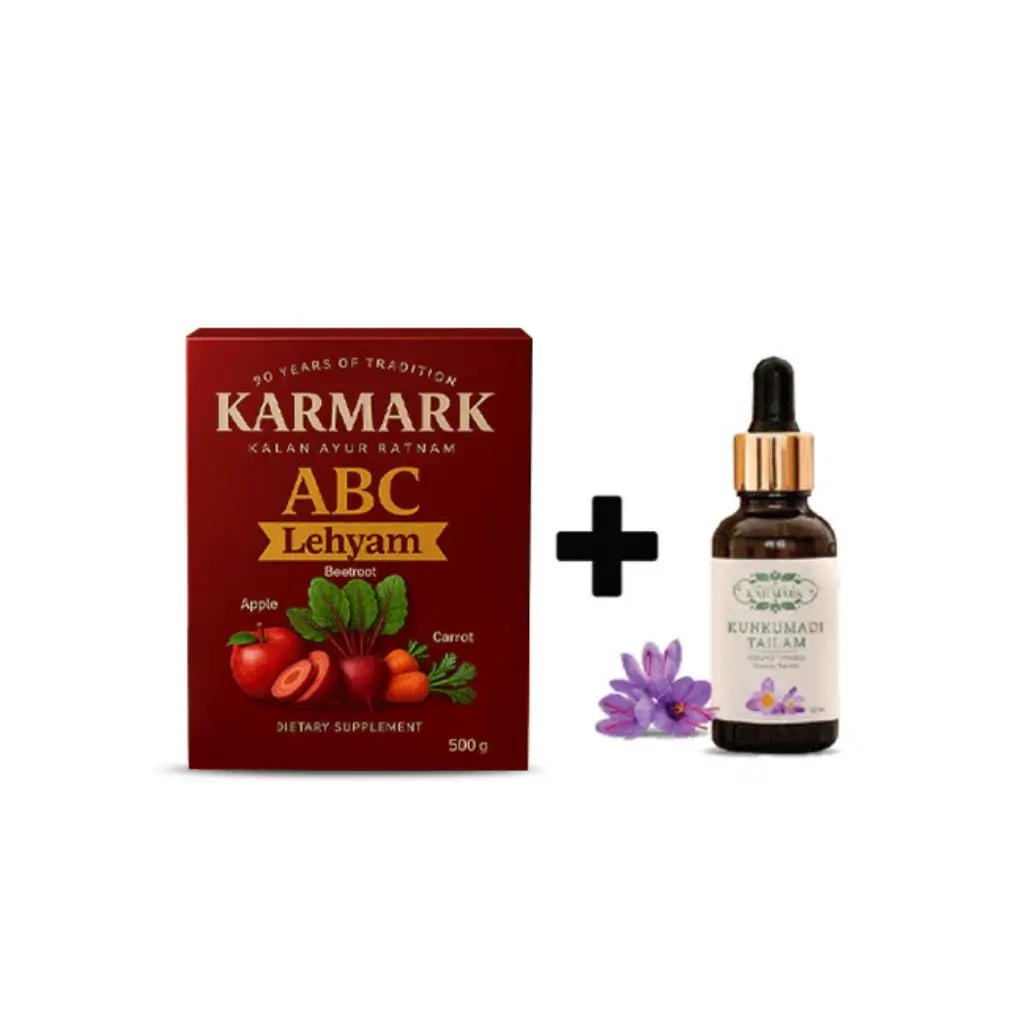 KARMARK ABC LEHYAM (500GM) + PREMIUM KUMKUMADI THAILAM (15ML)