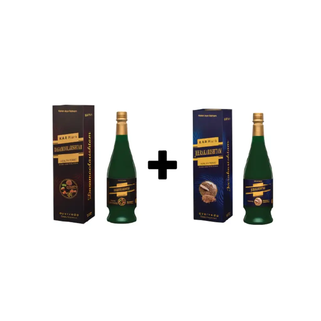 KARMARK DASAMOOLARISHTAM (450ML) + JEERAKARISHTAM (450ML)