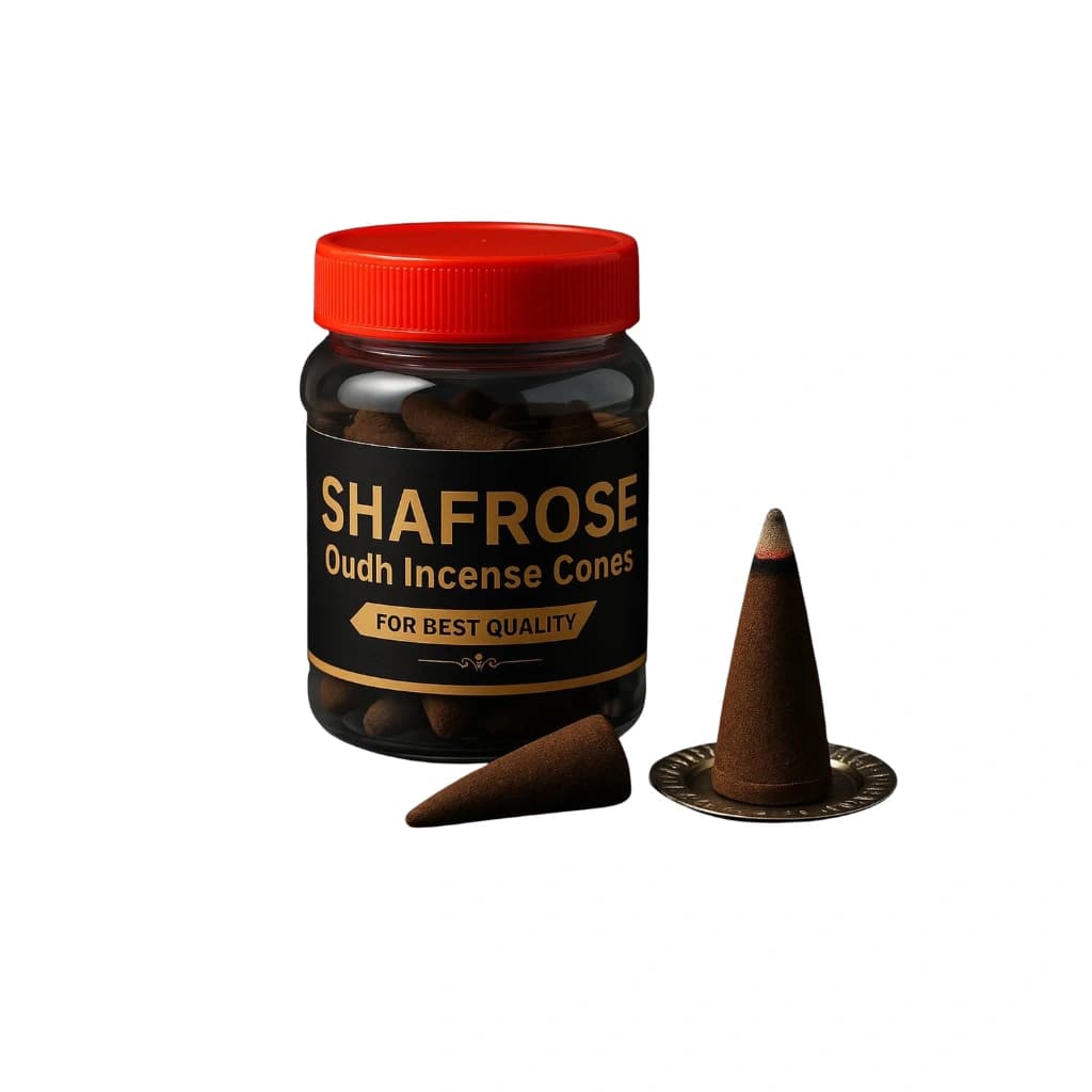 SHAFFROSE OUDH INCENSE CONES 100 GM