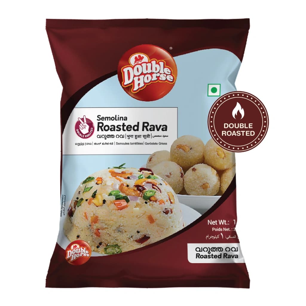 DOUBLE HORSE RAVA ROASTED 1kg