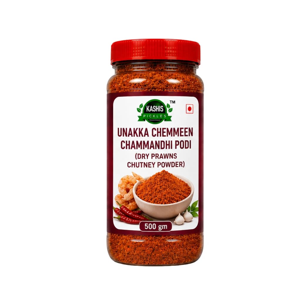 KASHIS UNAKKA CHEMMEEN CHAMMANDHI PODI 500 GM