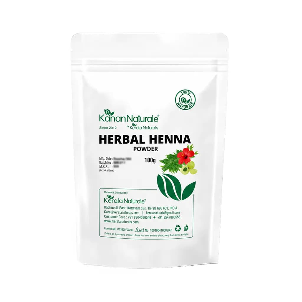 KERALA NATURALS - HERBAL HENNA POWDER 100G