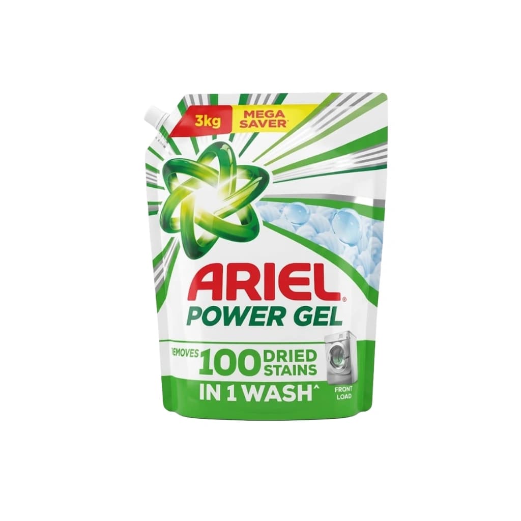 ARIEL POWER GEL LIQUID DETERGENT FOR FRONT LOAD 3KG