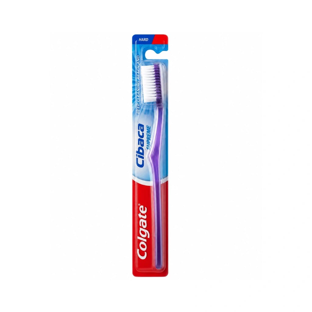 COLGATE TOOTHBRUSH CIBACA SUPREME FULL HEAD HARD BRISTLES 1 PIECE