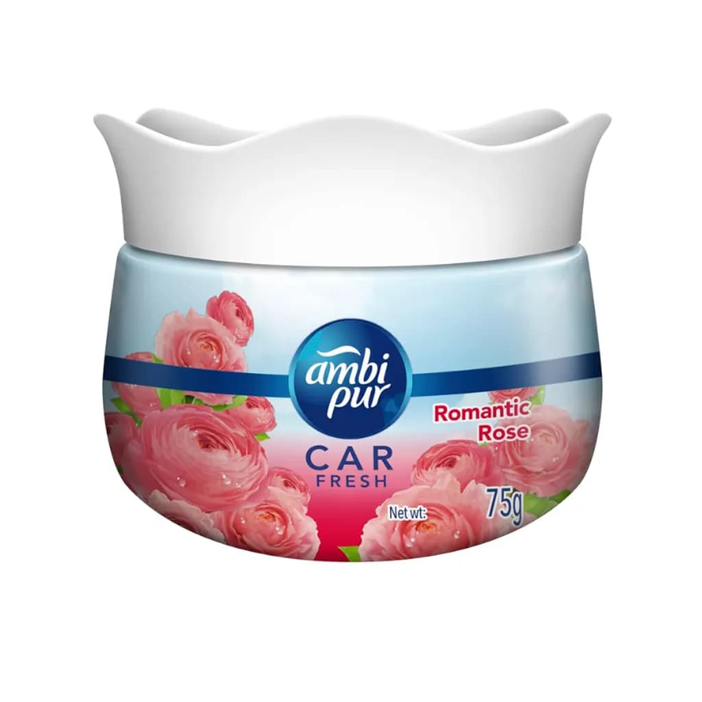 AMBI PUR CAR FRESHNER GEL ROMANTIC ROSE 75 GM