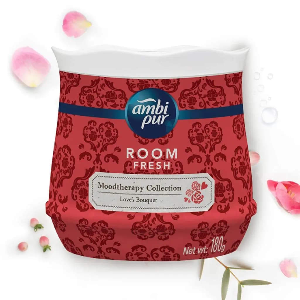 AMBI PUR MOOD THERAPY COLLECTION ROOM FRESH GEL, LOVE'S BOUQUET 180GM