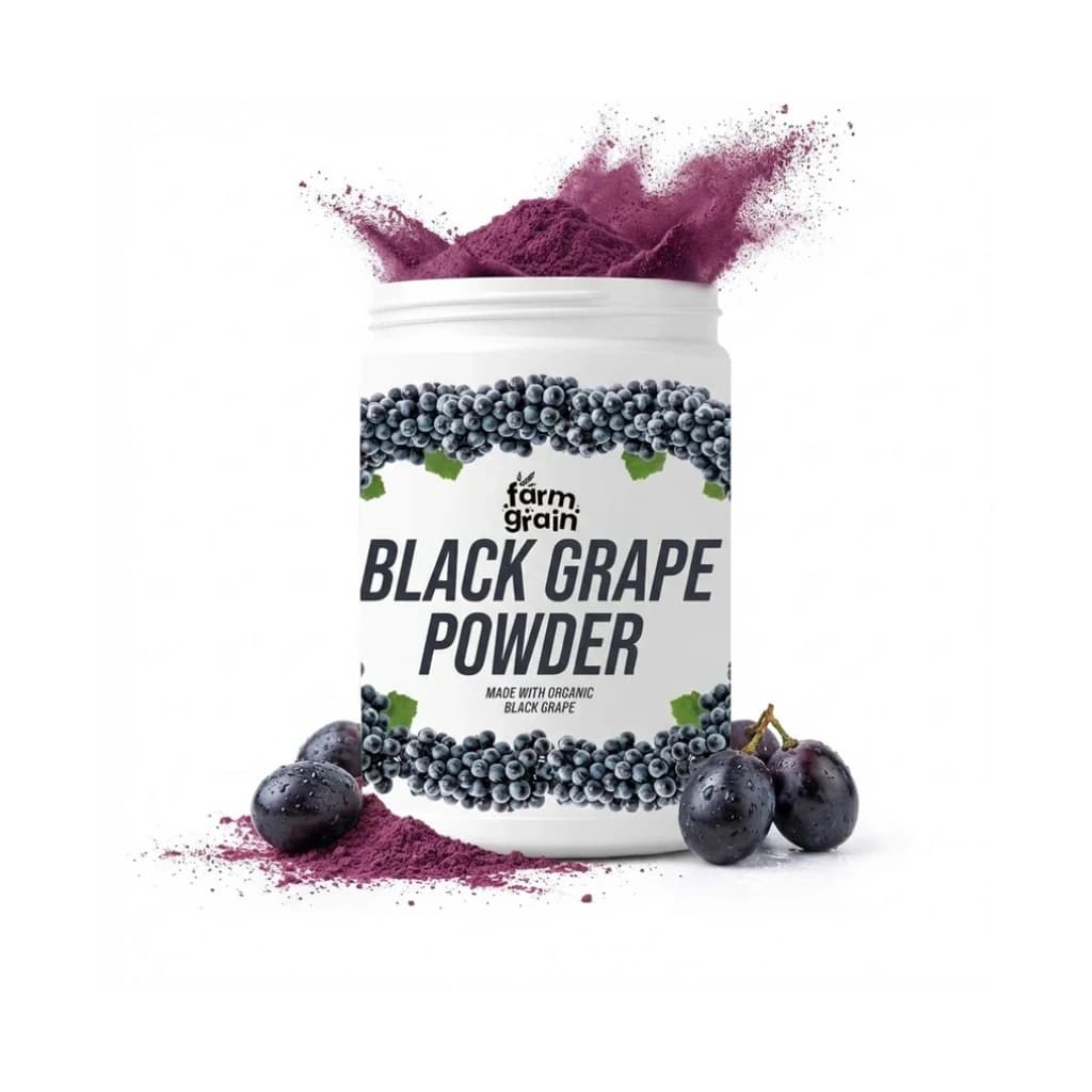 FARM GRAIN BLACK GRAPE POWDER FOR JUICE & COOKING 250GM | READY TO USE PURE GRAPE FRUIT POWDER | NO ADDED COLOURS & PRESERVATIVES