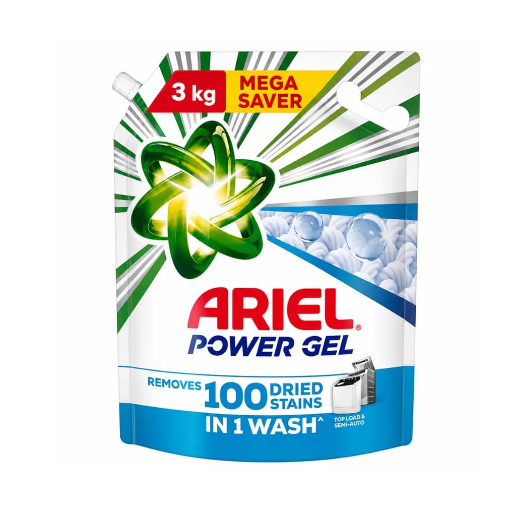ARIEL GEL LIQUID DETERGENT FOR TOP LOAD & SEMI AUTO  3 KG
