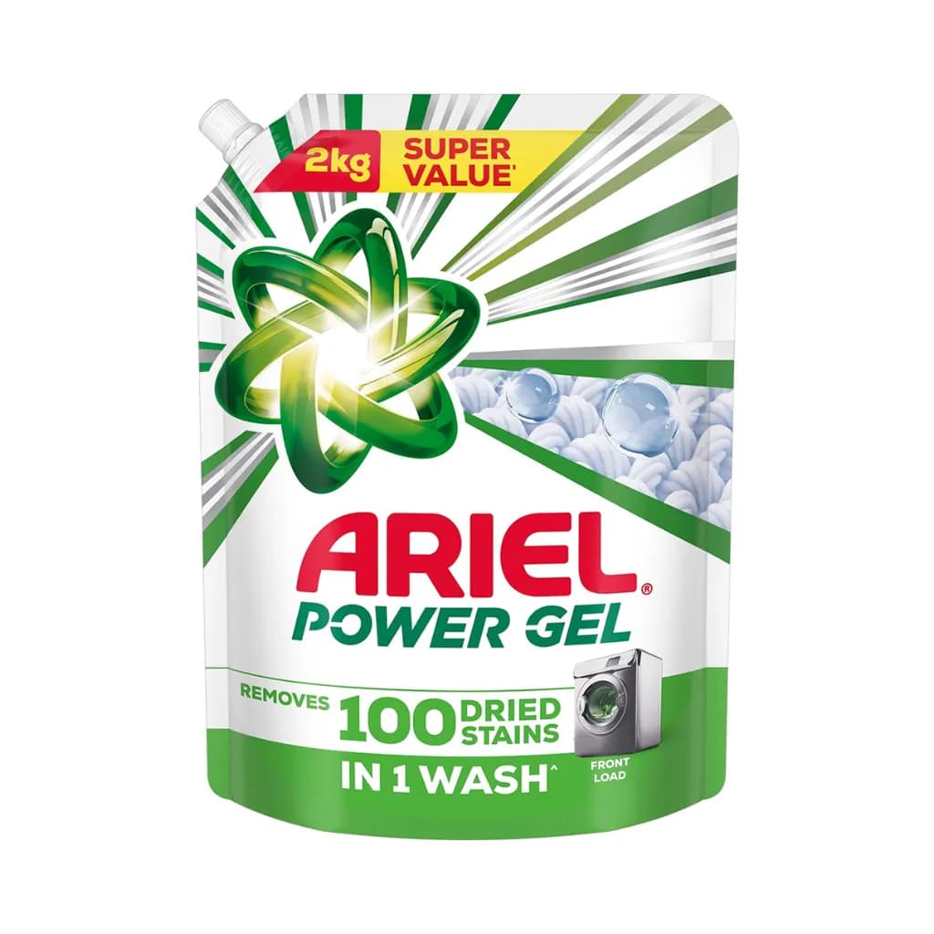 ARIEL POWER GEL LIQUID DETERGENT FOR FRONT LOAD 2 KG
