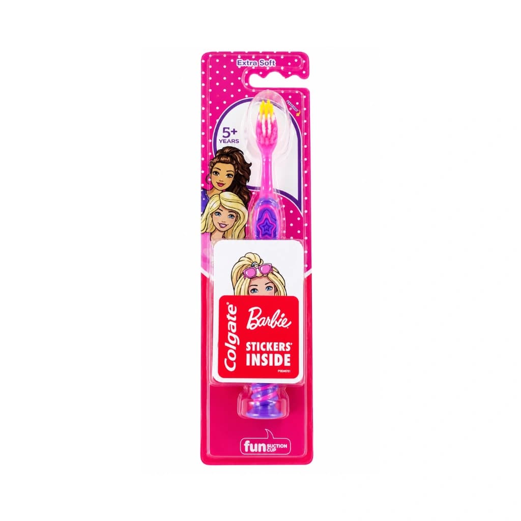 COLGATE BARBIE EXTRA SOFT KIDS TOOTHBRUSH 5+ YEARS PACK OF 1