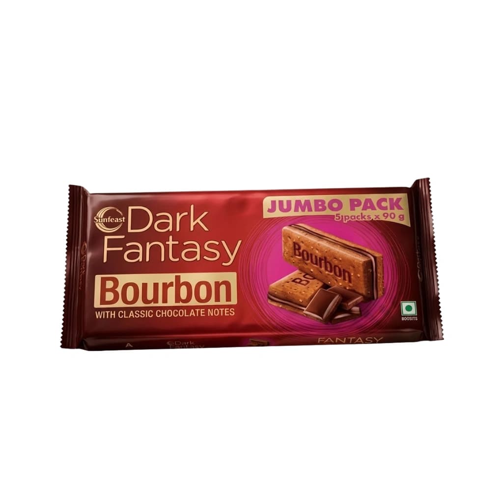 SUNFEAST DARK FANTASY BOURBON JUMBO PACK (5 PACKS X 90 GM)