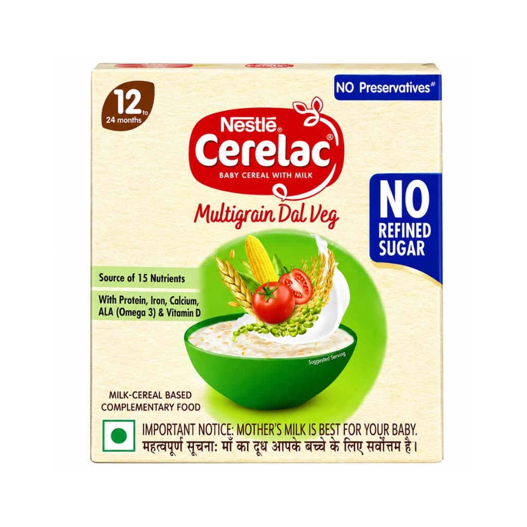 Nestle Cerelac Multigrain Dal Veg Baby Cereal with Milk 300gm 