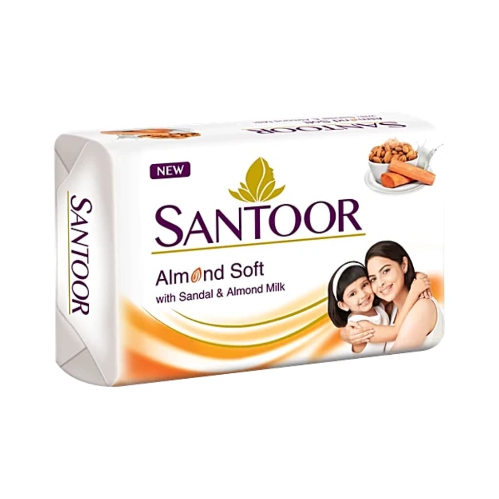 SANTOOR SANDAL & ALMOND MILK SOAP 100G