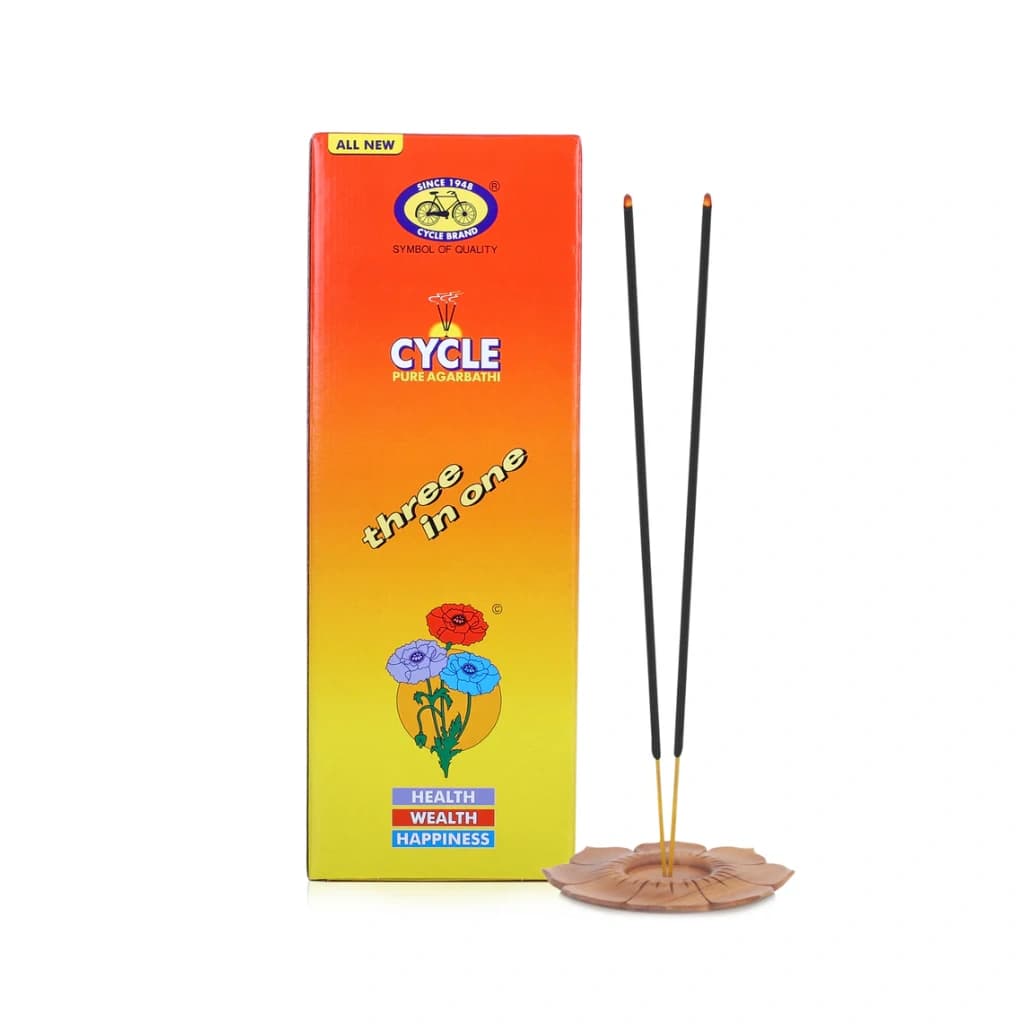 CYCLE PURE AGARBATTI THREE IN ONE INCENSE STICKS 202 GM
