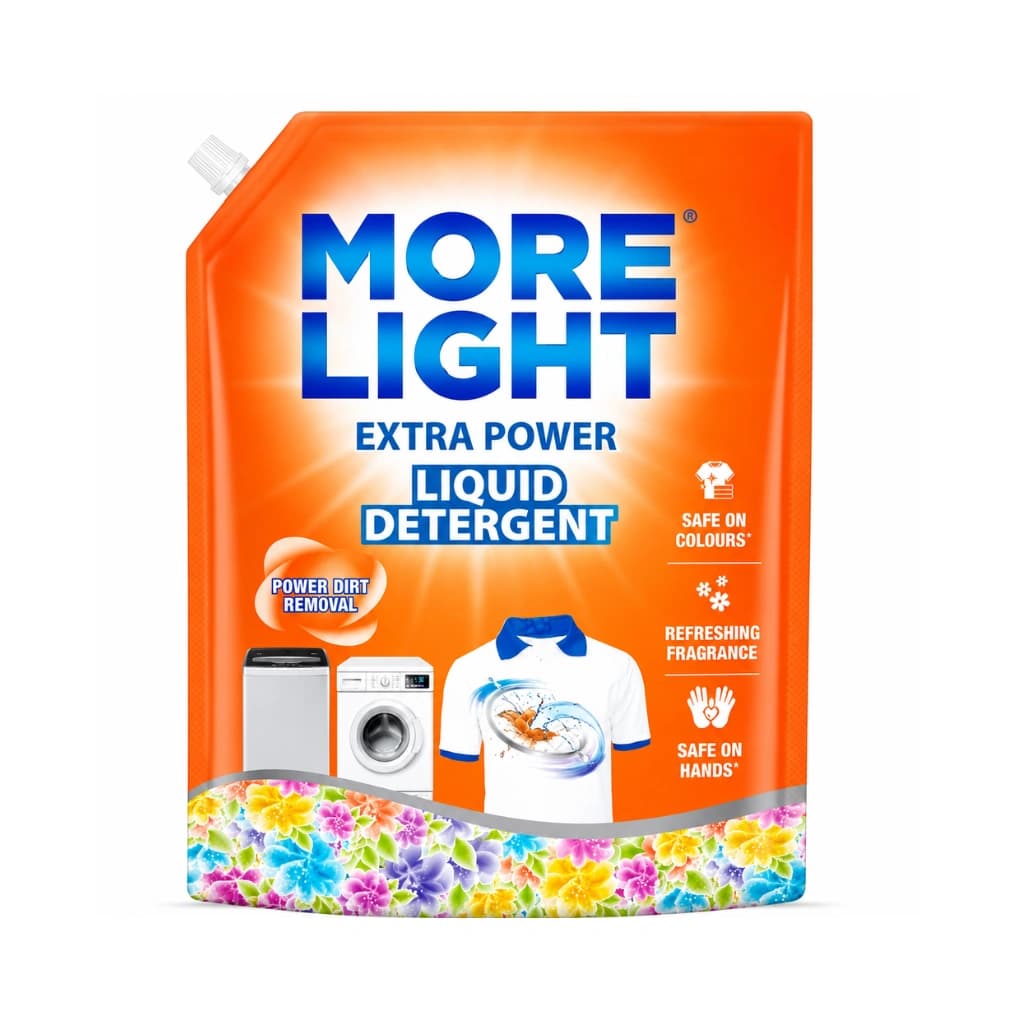 MORE LIGHT EXTRA POWER LIQUID DETERGENT 5 LTR POUCH